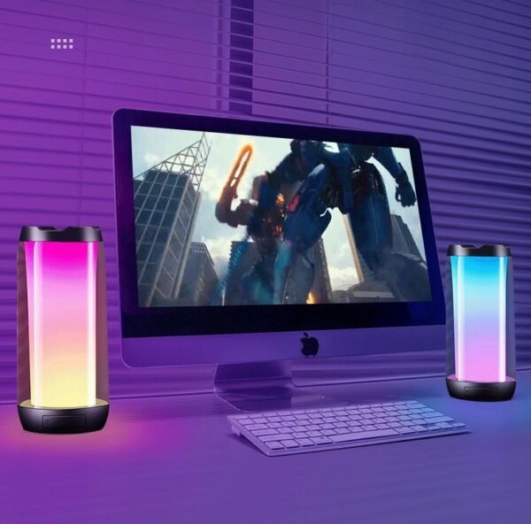 Atmospheric Ambient Light Gaming House Desktop Computer Romantic Room Smart Bluetooth Speaker - Image 6