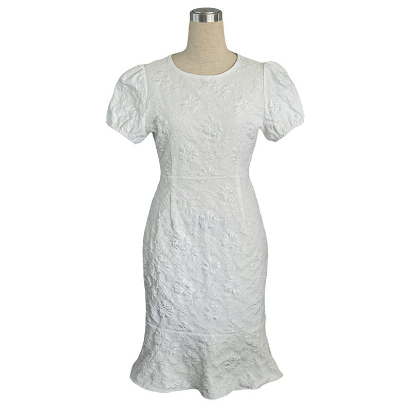 Women's Floral Jacquard Dress - Image 5