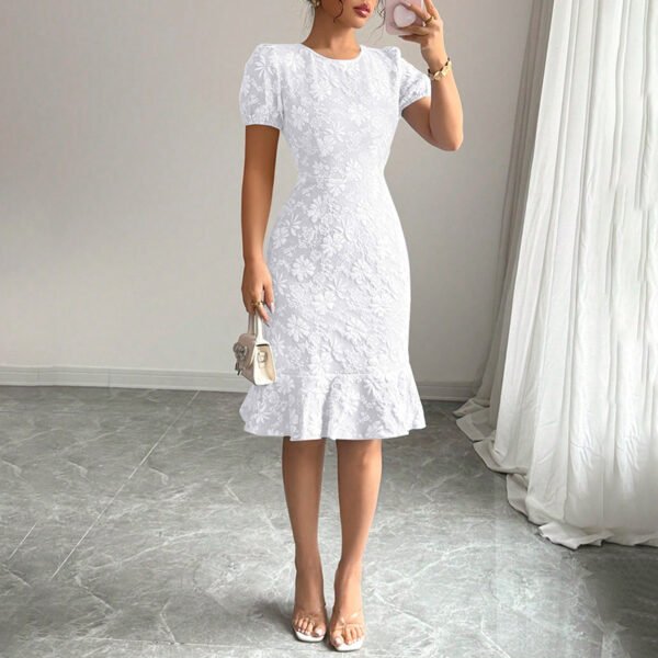 Women's Floral Jacquard Dress - Image 2