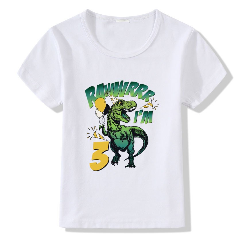Children's T-shirt Numbers 1-9 Birthday T-shirt - Image 4