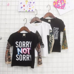 Long sleeve stitching top