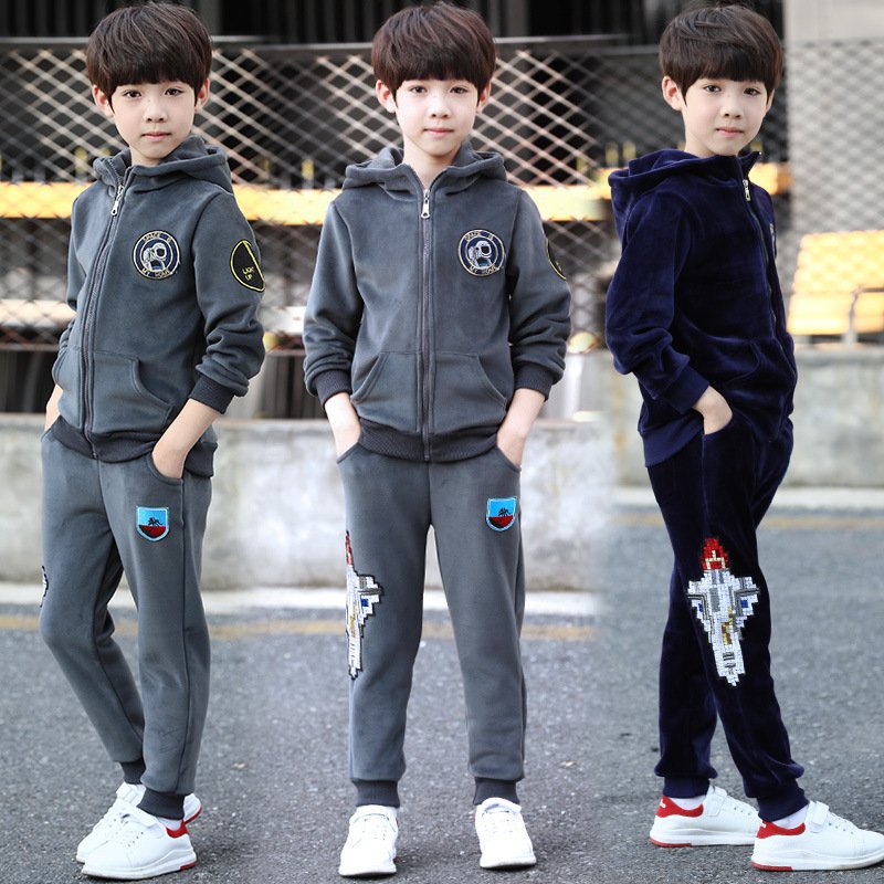 Casual children's suit boys autumn clothes - Image 3