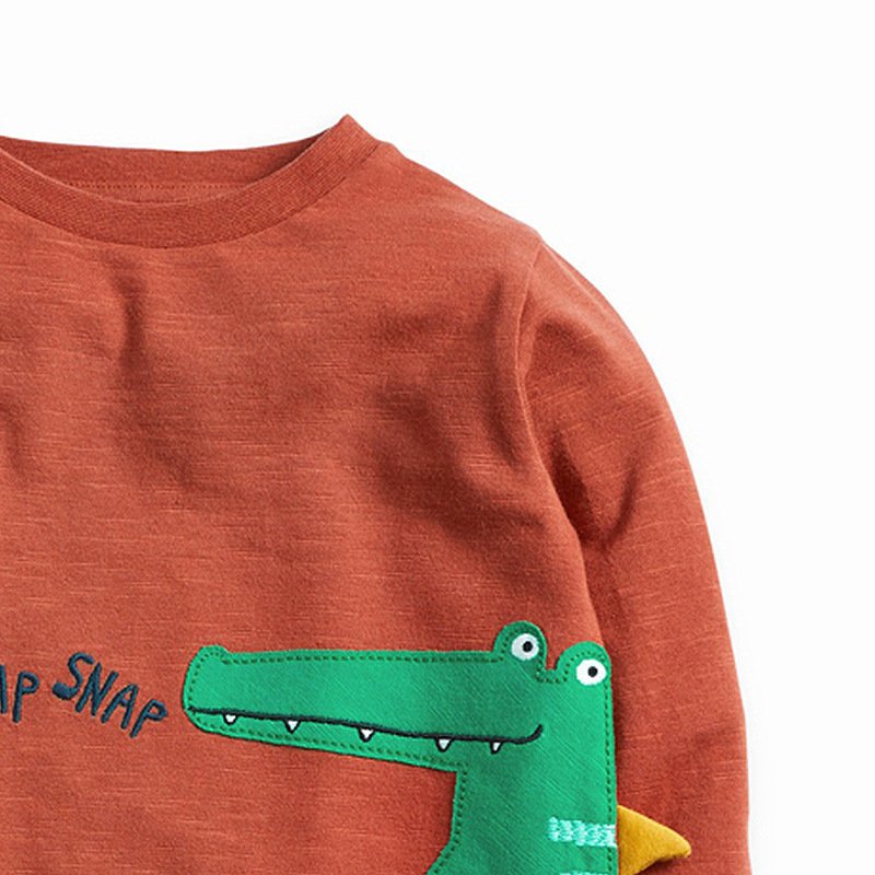 Knitted cotton boy t-shirt - Image 3
