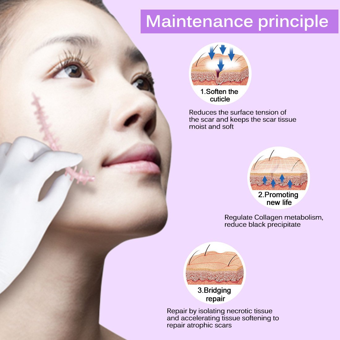 Skin Rebound Scarless Cream Scar Removal Cream Face Cream For Face Acne Scar Stretch Marks Skin Repair Face Cream - Image 6