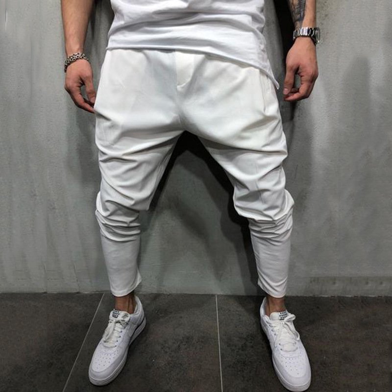 Solid color jogging pants sweatpants - Image 2