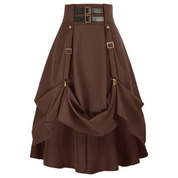 Medieval Costume Women's Steambeer Festival Punk Skirt - Image 3