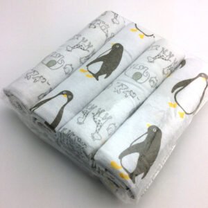 4Pcs Cotton Receiving Blanket