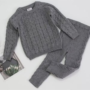 Kids Sweaters Baby Boy Girl Winter knit Sweater Pants