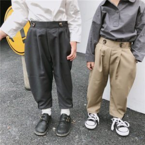 Children's straight trousers and carrot pants