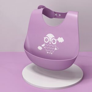 Waterproof Bibs Silicone Super Soft Food Rice Pockets