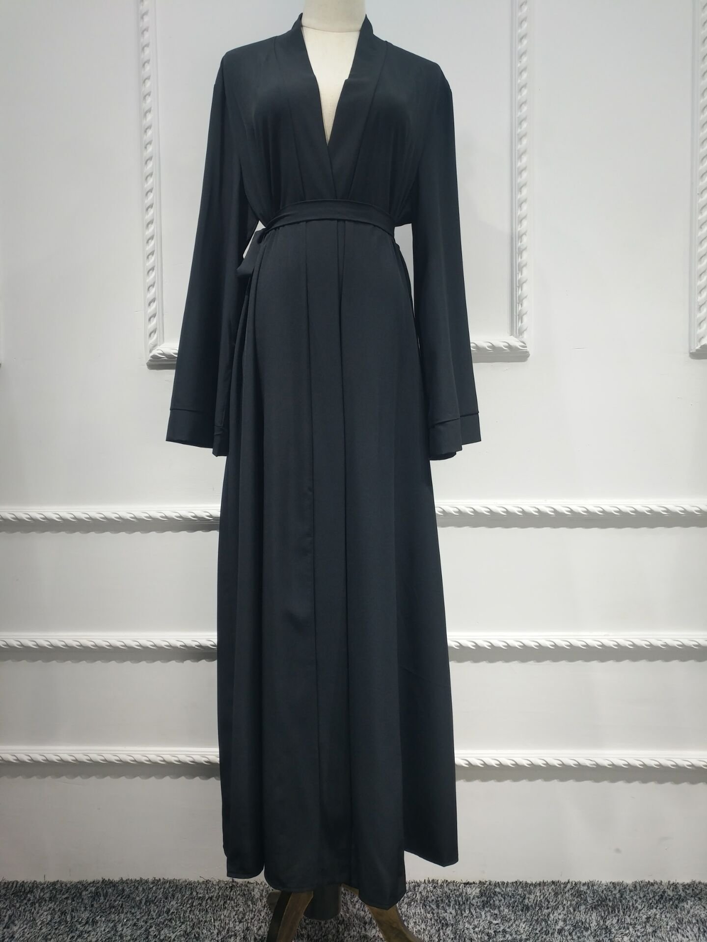 Dubai Robe Solid Cardigan Dress - Image 2
