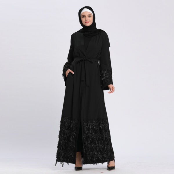 Dress Cardigan Dubai Robe Dress Sequins - Image 8