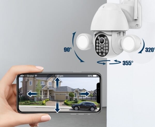 Double Fill Light Ball Machine 3Mp High-Definition Camera Security Surveillance Camera Smart Home - Image 3