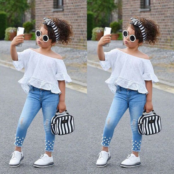 Shirt Shorts Girls Girl Kids Clothes For Baby Set Children - Image 3
