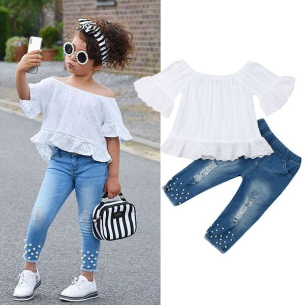 Shirt Shorts Girls Girl Kids Clothes For Baby Set Children - Image 4