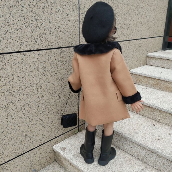 Coat Western fur collar coat - Image 5