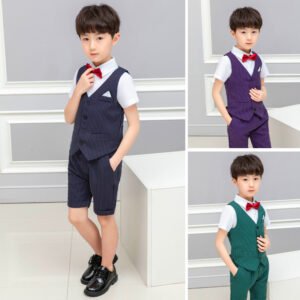Spring And Summer Boys' Short-sleeved Clothes