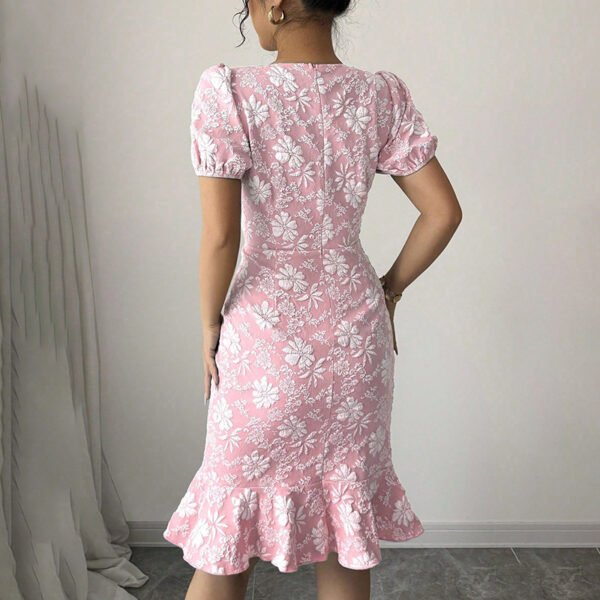 Women's Floral Jacquard Dress - Image 8