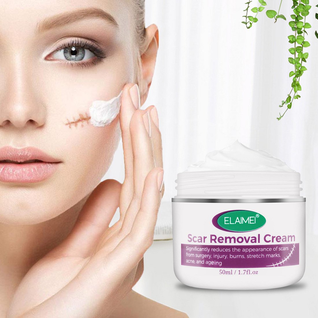 Skin Rebound Scarless Cream Scar Removal Cream Face Cream For Face Acne Scar Stretch Marks Skin Repair Face Cream - Image 4