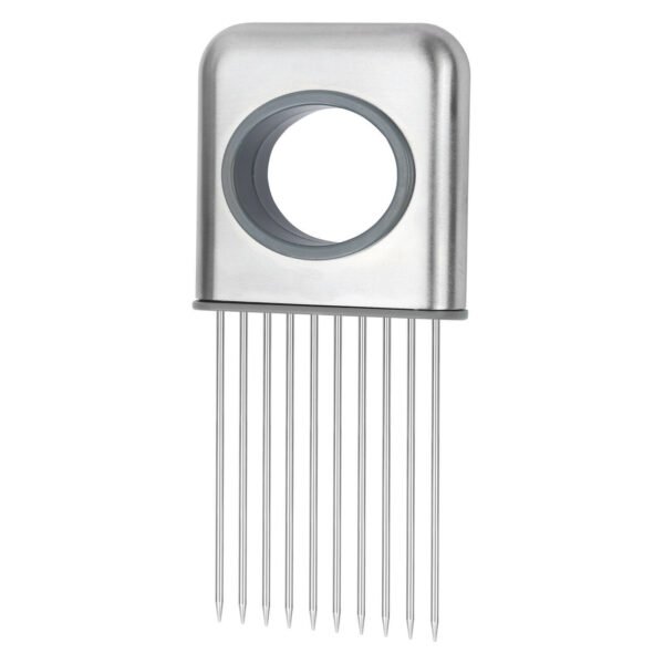 Food Slice Assistant - Stainless Steel Onion Holder Slicer Tomato Cutter NonSlip - Image 4
