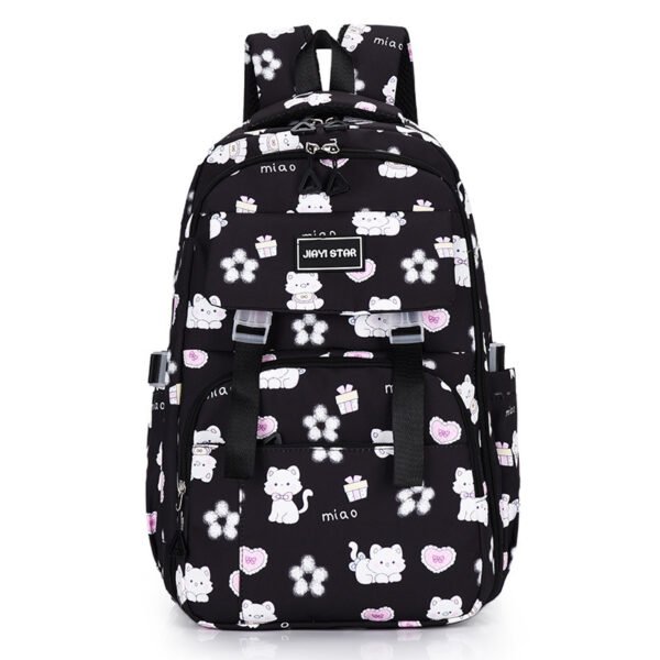 Cartoon Rabbit Pattern Printed Large Capacity Backpack - Image 6