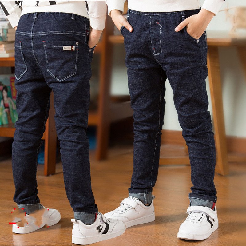 Boys' Jeans With Thick Fleece