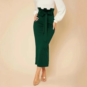 European And American Ladies High Waist Slim Fit Bud Skirt