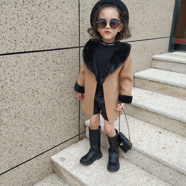 Coat Western fur collar coat - Image 4