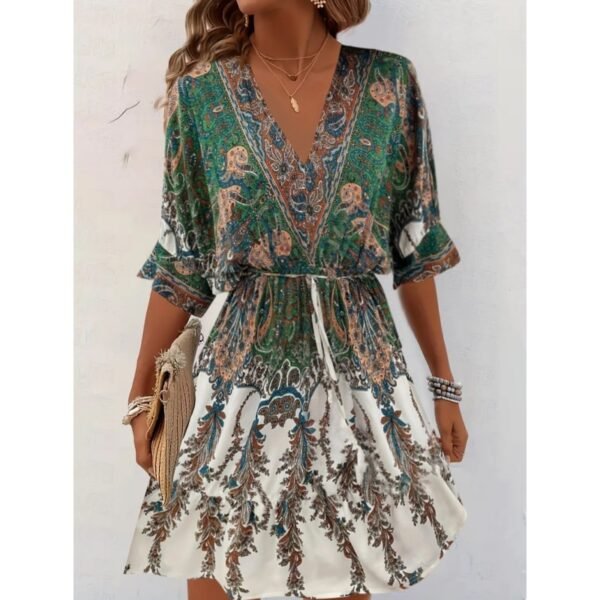 Women's Bohemian Dress V Neck - Image 10