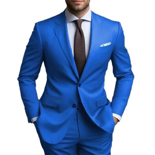 Business Casual Men's Fashion Suit Two-piece Suit - Image 2