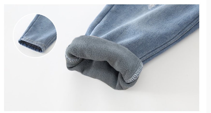 Children's Wear Big Boy's Fleece And Thick Trousers - Image 3