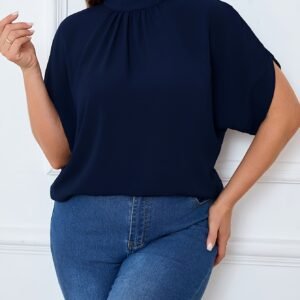Women's Plus Size Batwing Blouse