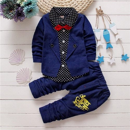 Children's Children's Suit Bow tie Sweater Small Trousers - Image 6