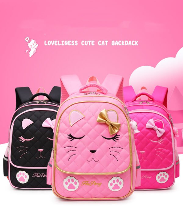 Children's Two-three-wheel Trolley Schoolbag Detachable - Image 2