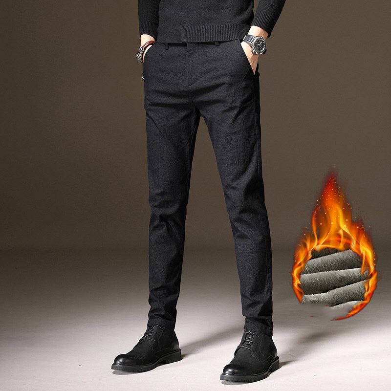 Young Men's Slim Fit Elastic Pencil Pants - Image 6