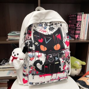 Girls' Style Personalized Graffiti Simple All-match Backpack