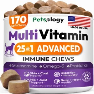 Do Not Sell On Amazon Dog Multivitamin Chewable Dog Vitamins And Supplements With Glucosamine 170 Chews Hip & Joint Immune Support Skin & Coat Gut & Heart Health Senior & Puppy Multivitamin Supplement