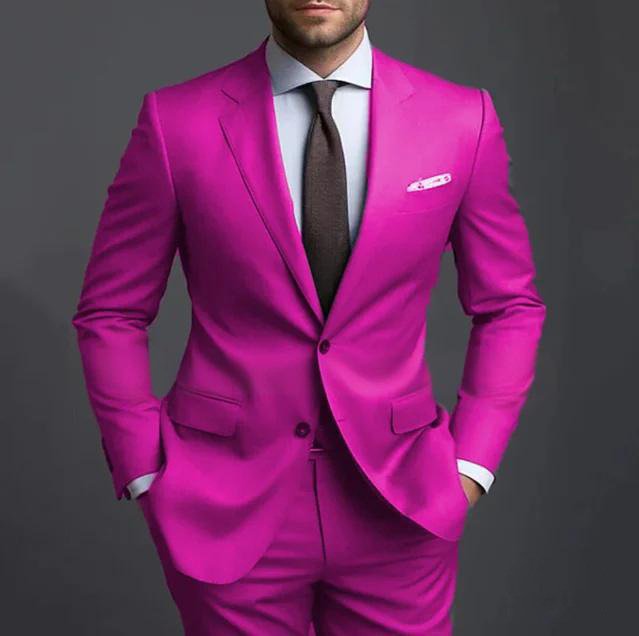 Business Casual Men's Fashion Suit Two-piece Suit - Image 4