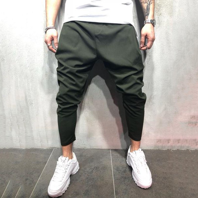 Solid color jogging pants sweatpants - Image 3