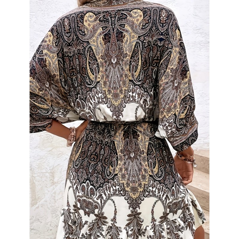 Women's Bohemian Dress V Neck - Image 6