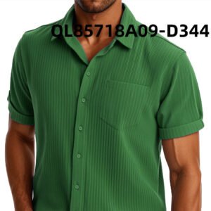 Men's Loose Trendy Short Sleeve Lapel Shirt