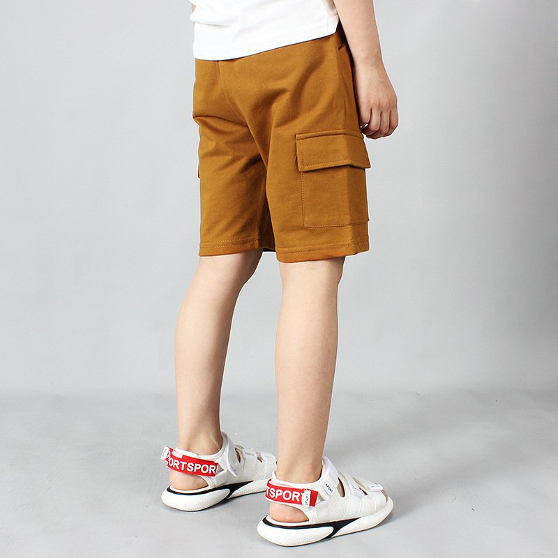 Summer New Boys' Cotton Casual Overalls Shorts - Image 7