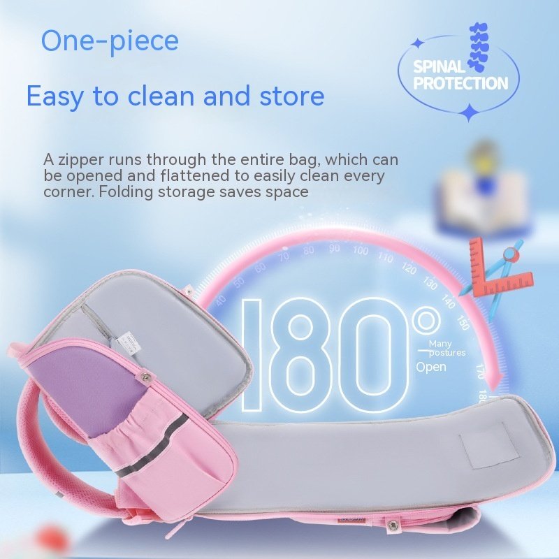 Raw Schoolbag Backpack Spine Protection Female - Image 8