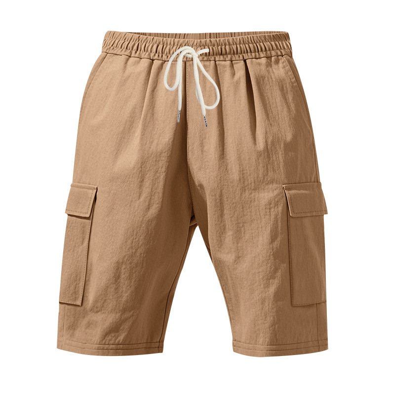 Men's Air-permeable Beachwear Linen Loose Multi-pocket Casual Shorts - Image 7