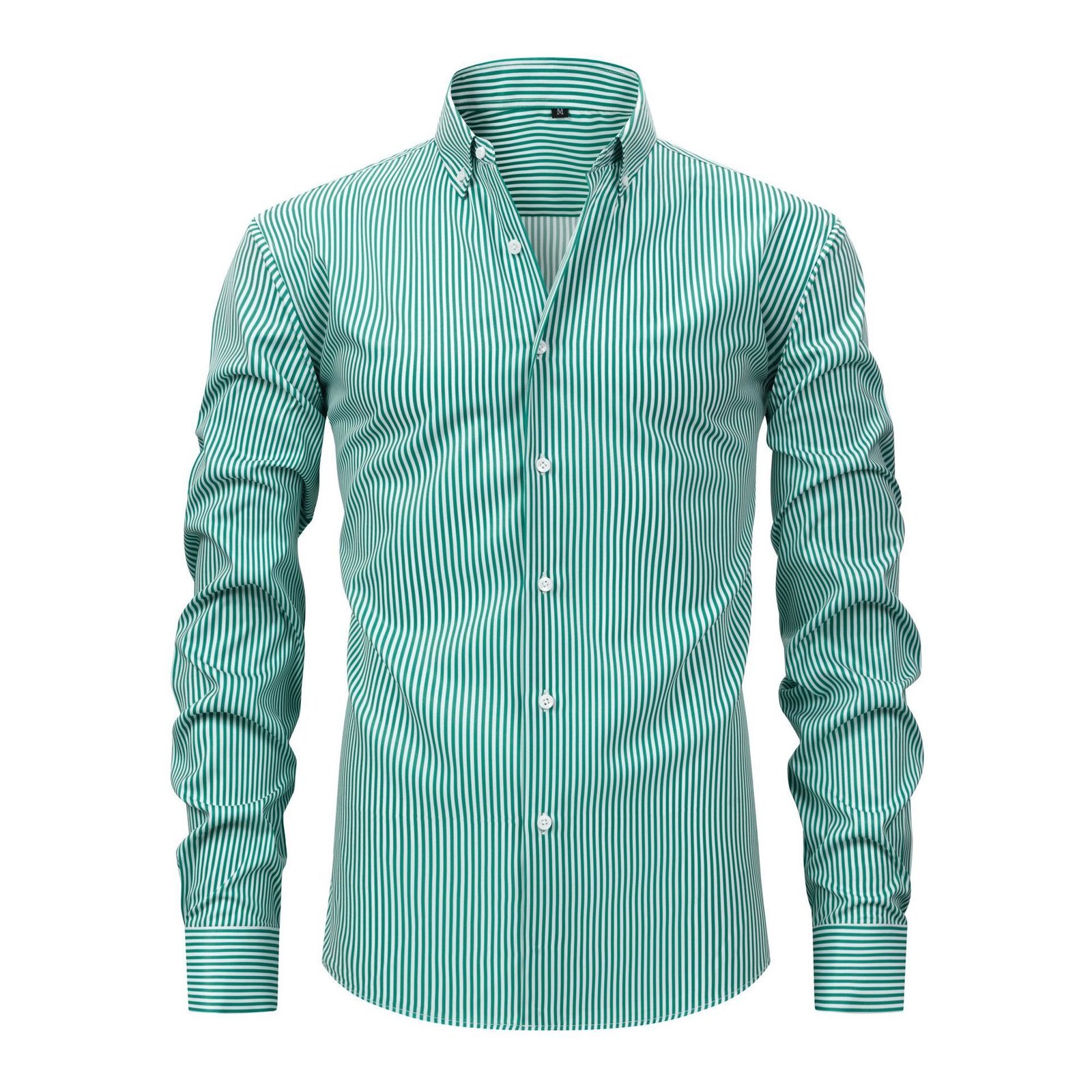 Non-ironing Anti-wrinkle Business Casual Striped Long-sleeved Men's Shirt - Image 5