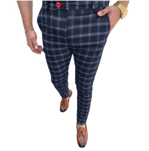 Men's Business Checked Casual Pants - Image 5