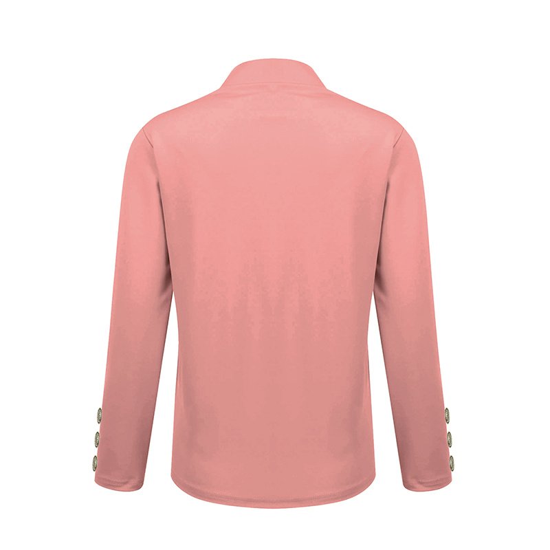Plus Size Women's Solid Color Long Sleeve Blazer - Image 5
