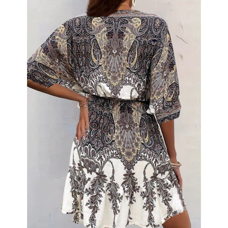 Women's Bohemian Dress V Neck - Image 9