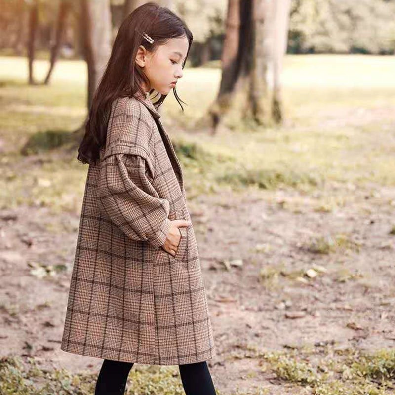 Girls' Woolen Coats For  Big Children - Image 6