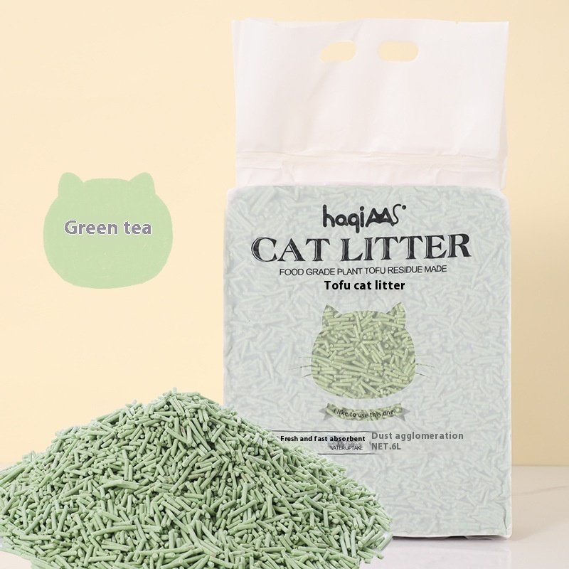Original Tofu Cat Litter 6L Green Tea Mixed Plant - Image 5